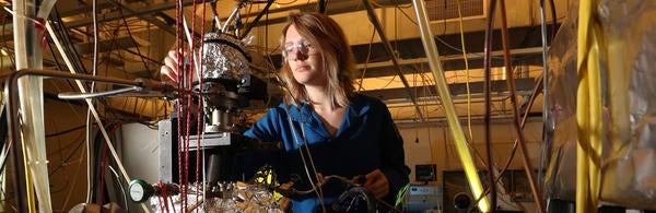 Graduate Student Marinda Vinay in Catalysis Lab