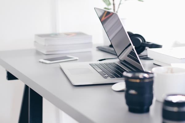 Laptop On Desk